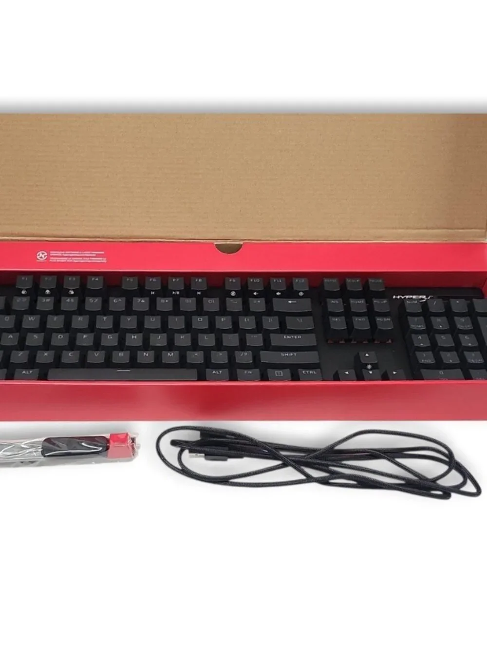 Open Box HyperX Alloy Origins Mechanical Gaming Keyboard RGB Red Linear Switches